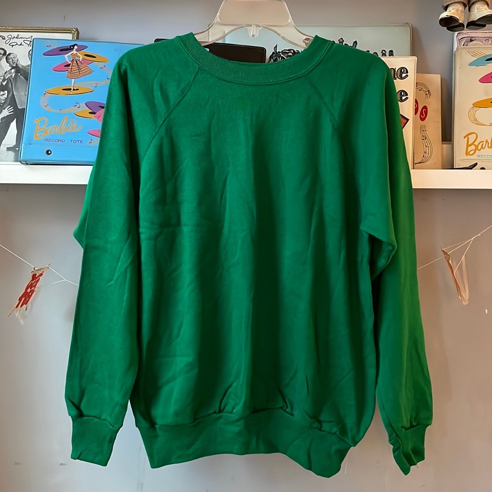 Vintage 80’s?? Green Action sweatshirt L 42-44
